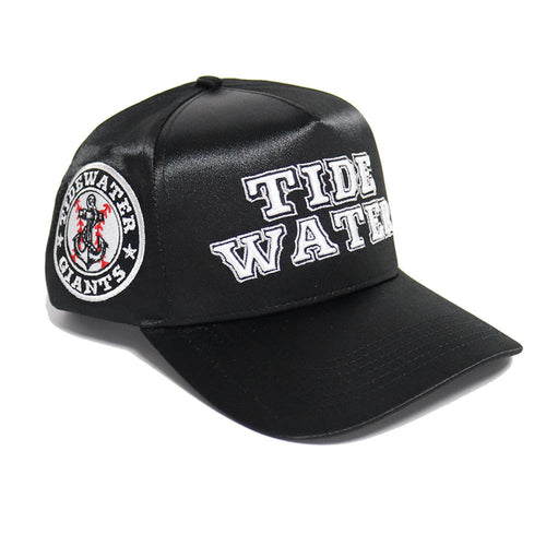 Tidewater Giants Satin Black & Silver Snapback